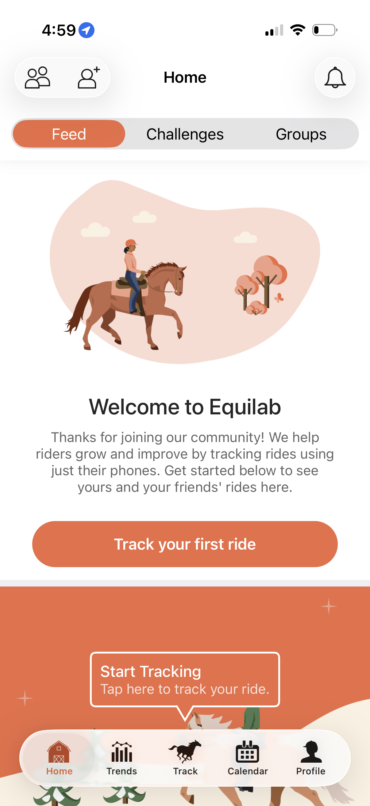 equilab dashboard screenshot
